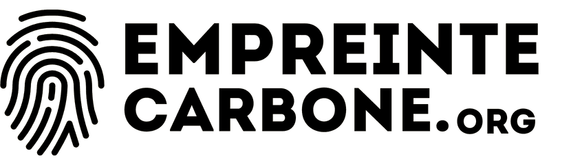 Logo empreinte carbone noir