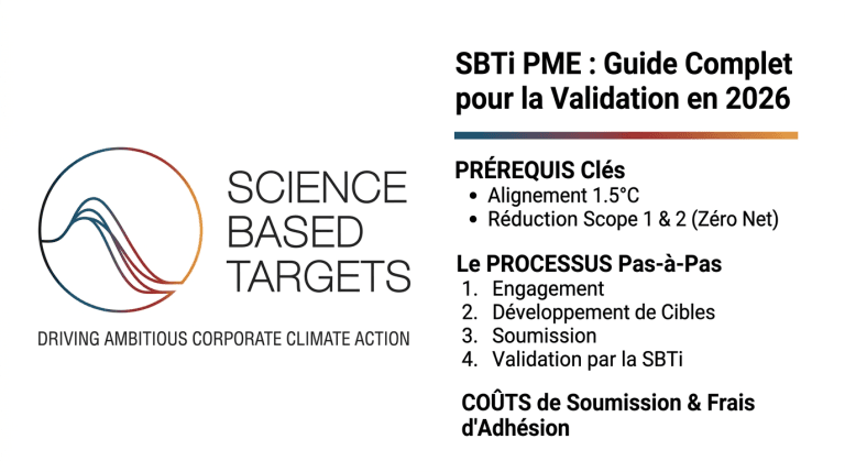 SBTi PME : prérequis, processus et coûts pour obtenir la validation en 2026
