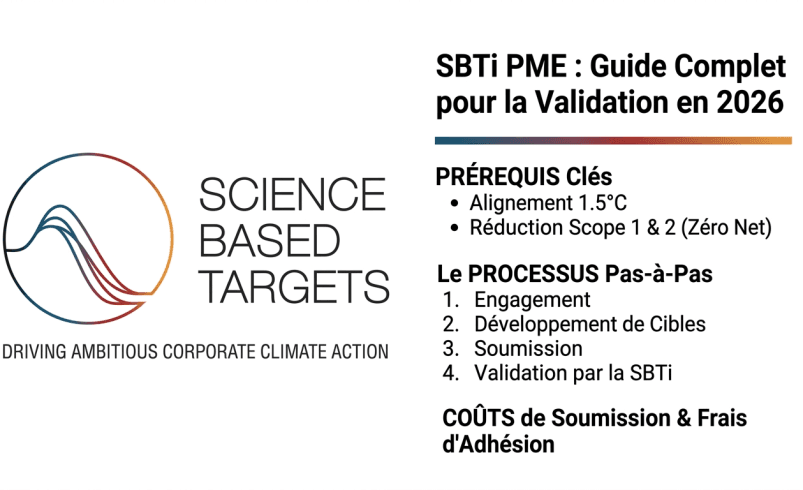 SBTi PME : prérequis, processus et coûts pour obtenir la validation en 2026