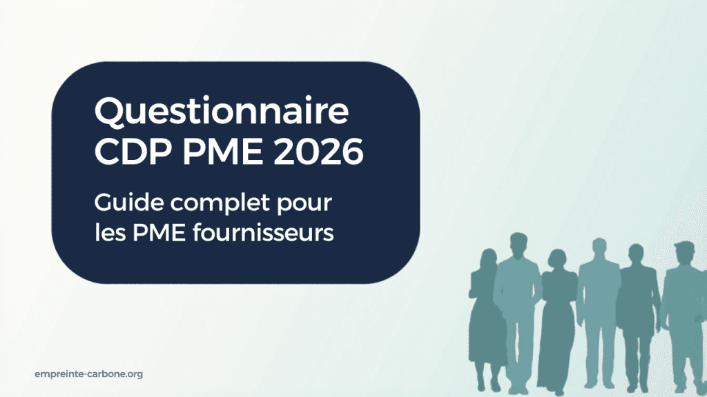 CDP questionnaire PME 2026: guide pratique étape par étape